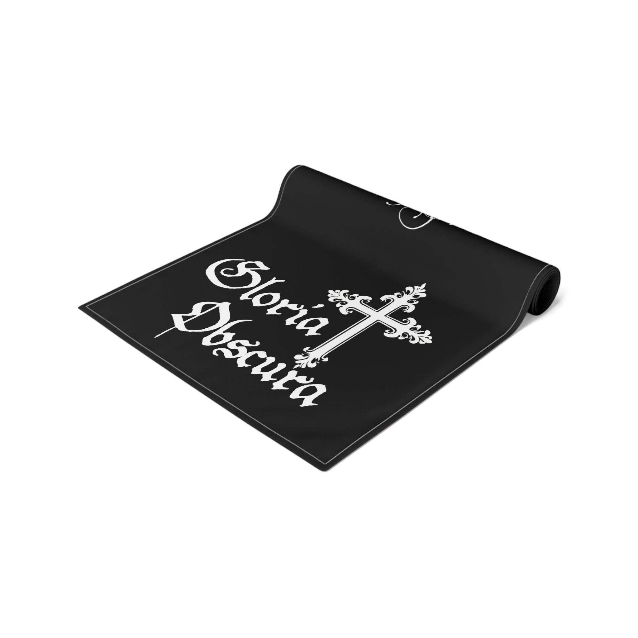 Gothic Table Runner with Inspirational Quote, Perfect for Halloween Decor, Dining Table Accent, Unique Gift, Home Decoration