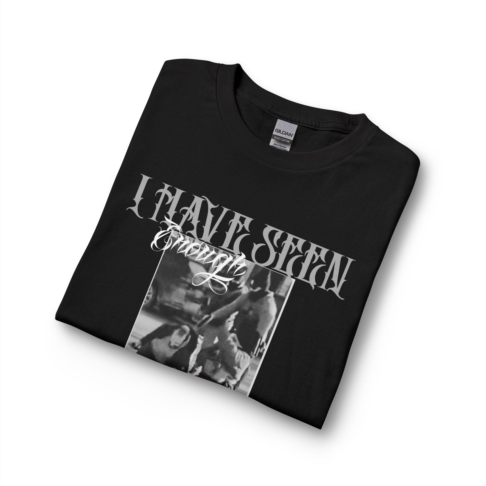 Protest Long Sleeve Tee – Gothic Photo "I Have Seen Enough of This Bullshit" Graphic