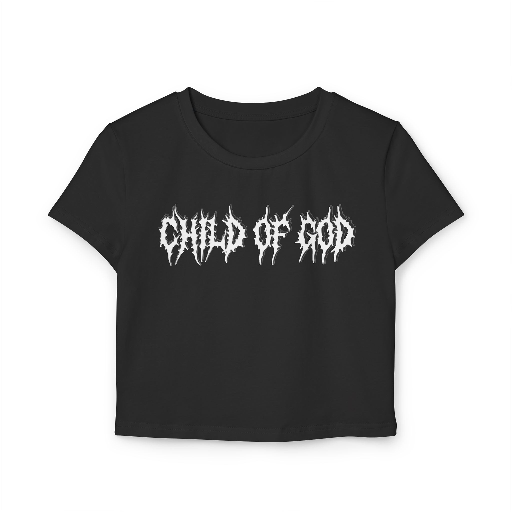 Chic Women's Baby Tee - Child of God Graphic Crop Top, Trendy Shirt, Faith-Based Fashion, Gift for Her, Casual Outfit