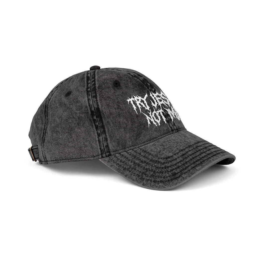 Try Jesus, Not Me Vintage Cap (Embroidery)