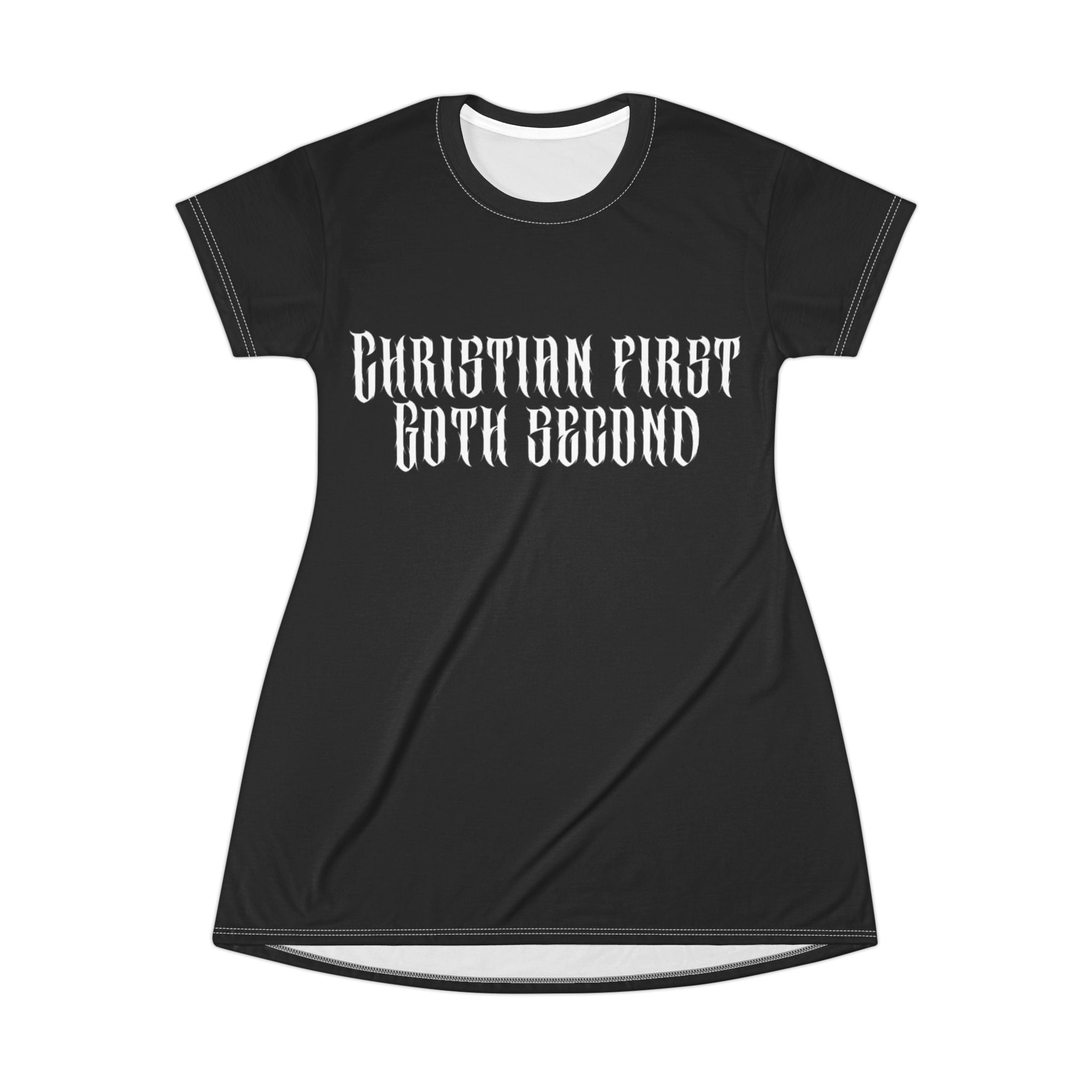 Christian First, Both Second T-Shirt Dress - Casual Christian Wear, Faith-based Apparel, Everyday Comfort, Gift for Believers, Summer [...]