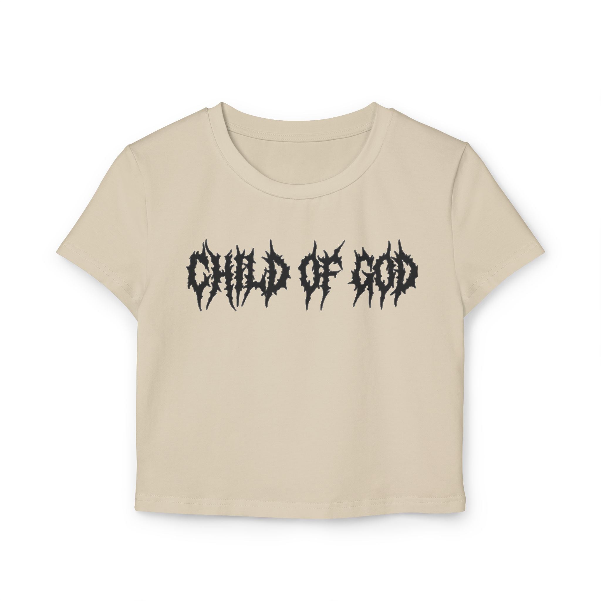 Chic Women's Baby Tee - Child of God Graphic Crop Top, Trendy Shirt, Faith-Based Fashion, Gift for Her, Casual Outfit