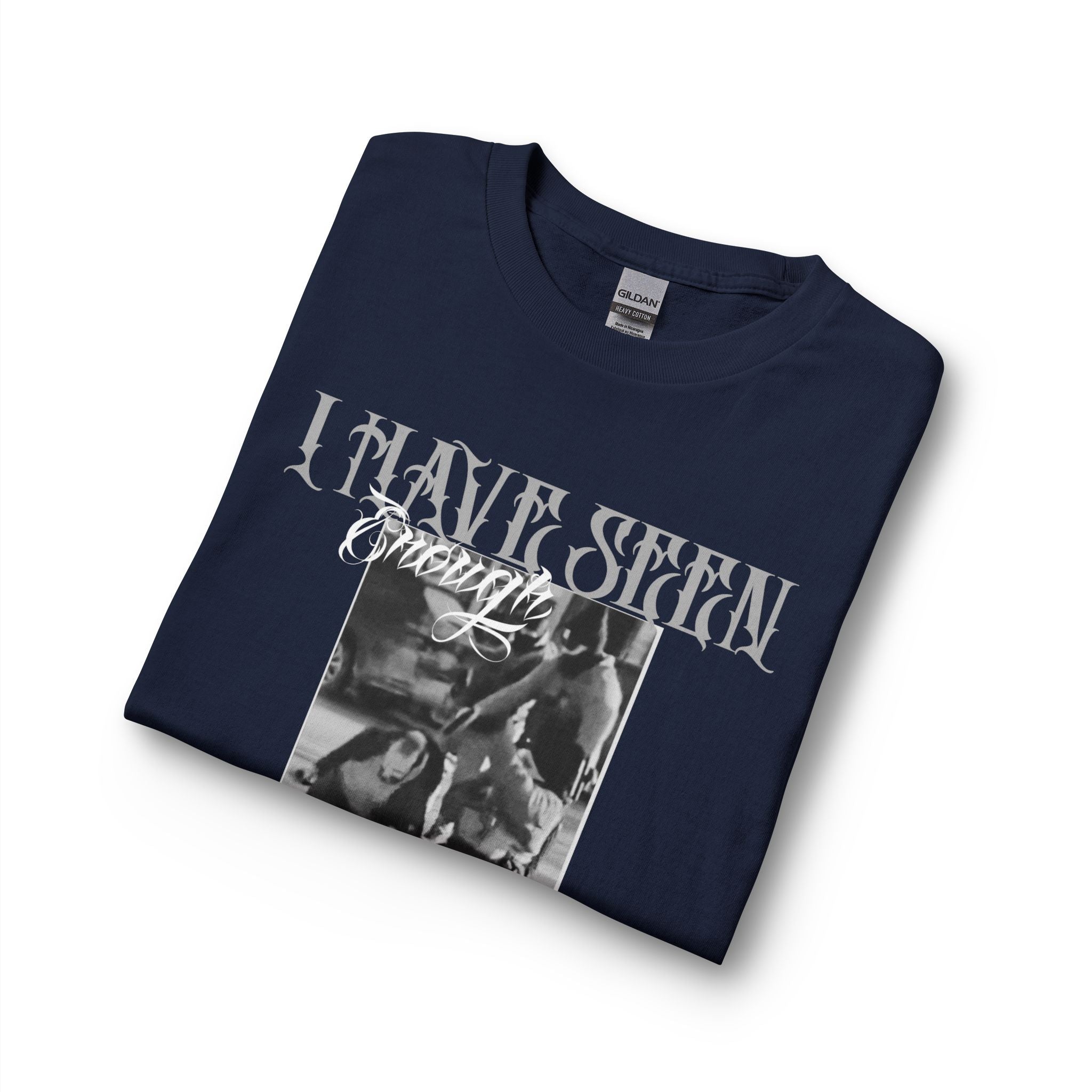 Protest Long Sleeve Tee – Gothic Photo "I Have Seen Enough of This Bullshit" Graphic
