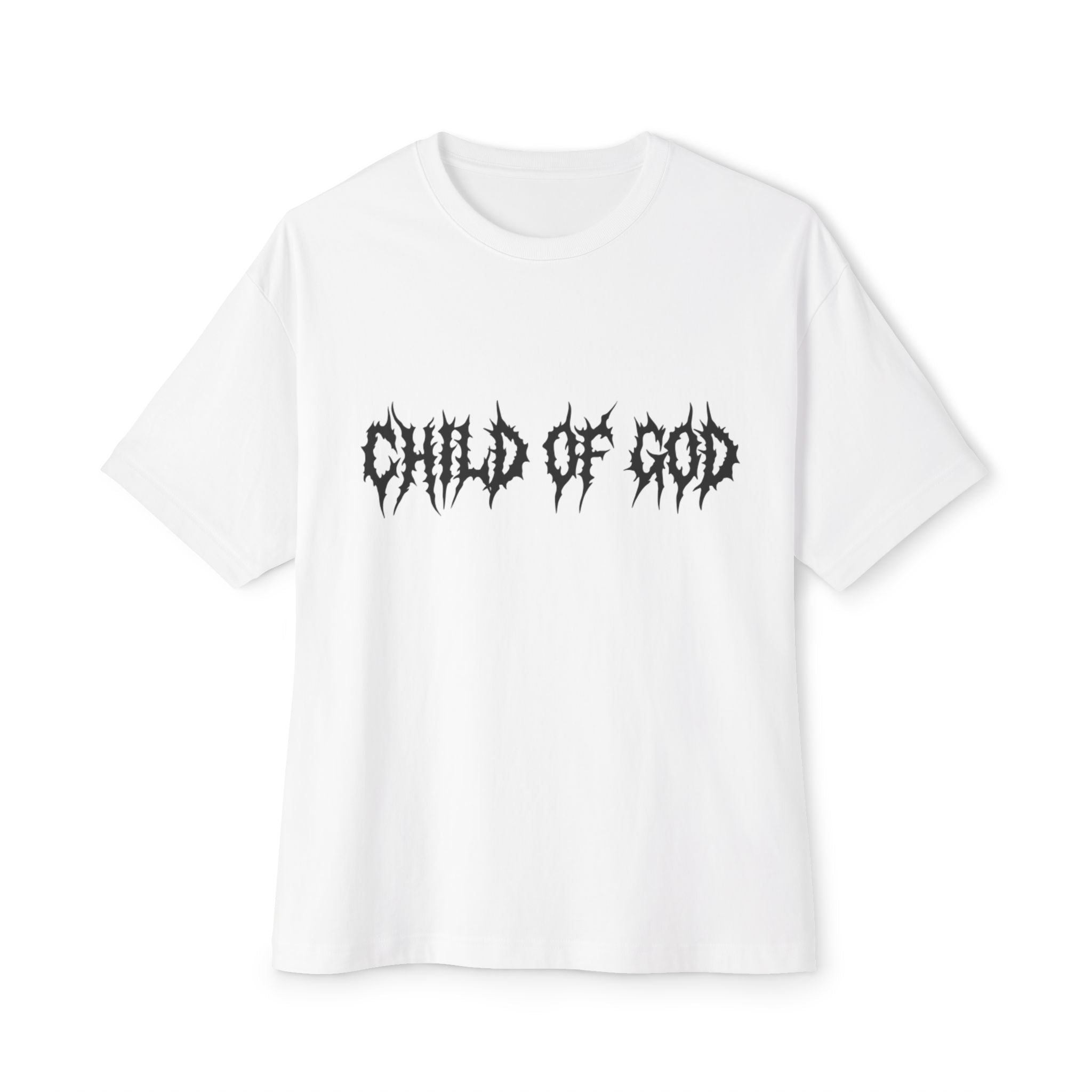 Child of God Unisex Oversized Boxy Tee, Grunge Shirt, Spiritual Fashion, Streetwear, Gift for Him or Her