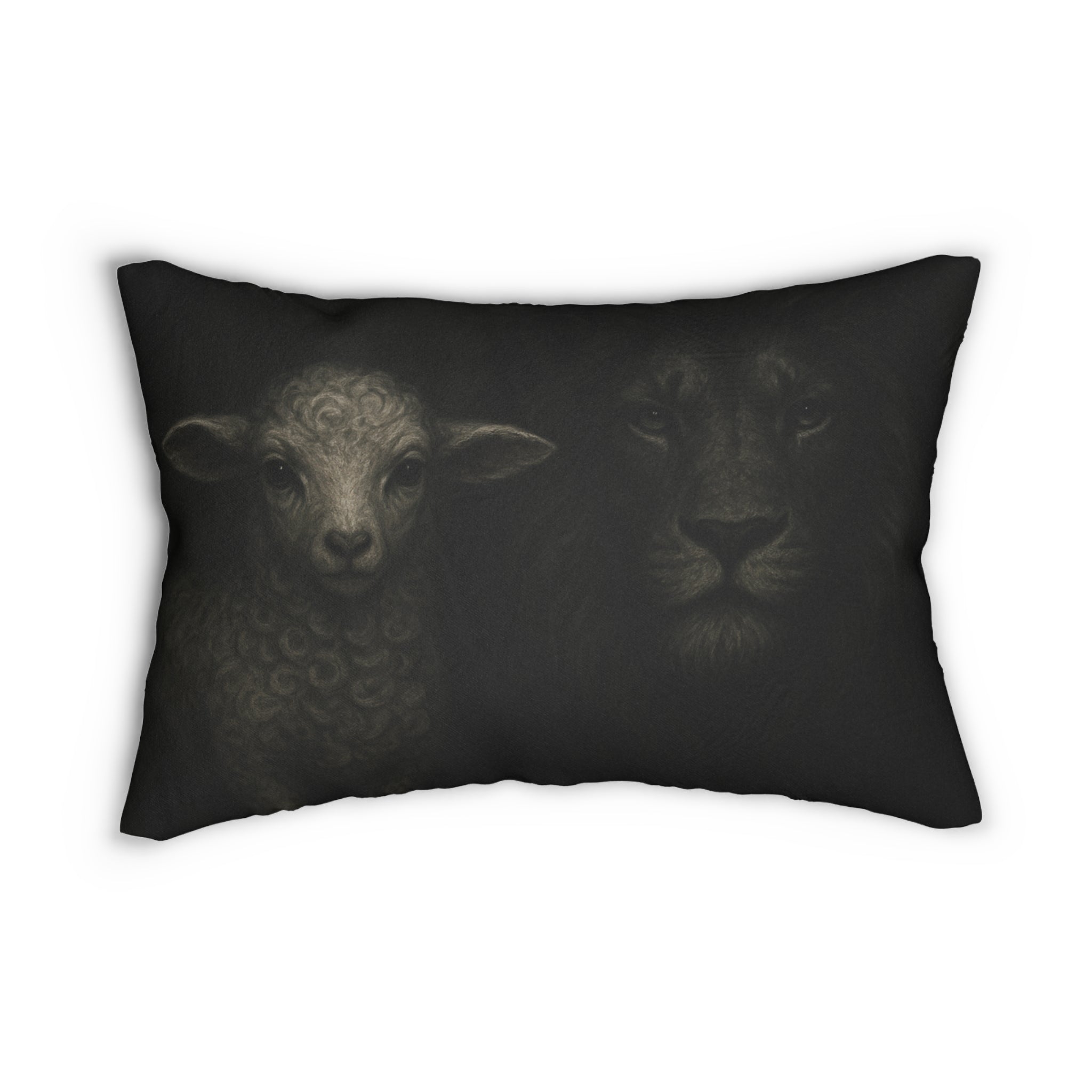 Lion & Lamb Lumbar Pillow
