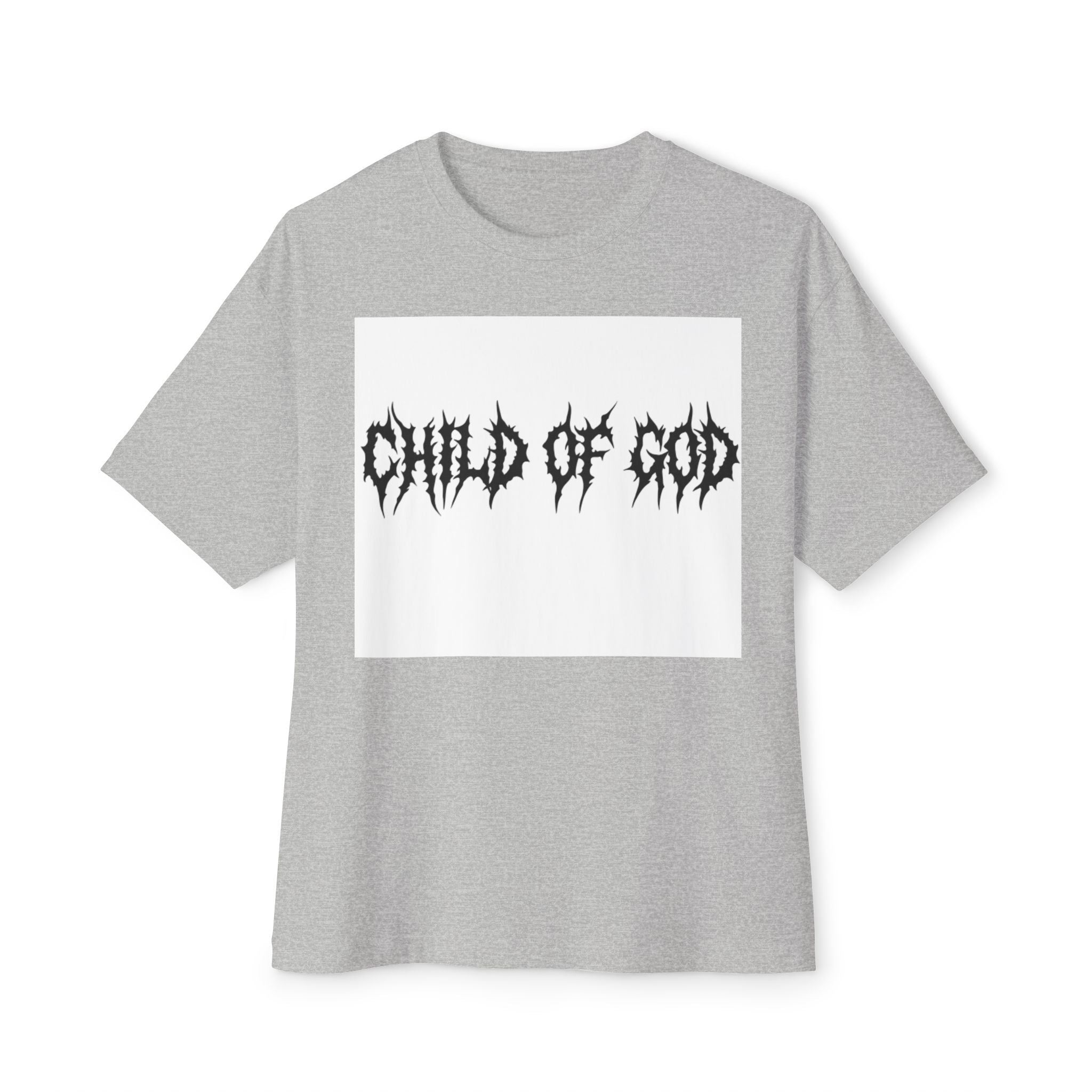 Child of God Unisex Oversized Boxy Tee, Grunge Shirt, Spiritual Fashion, Streetwear, Gift for Him or Her