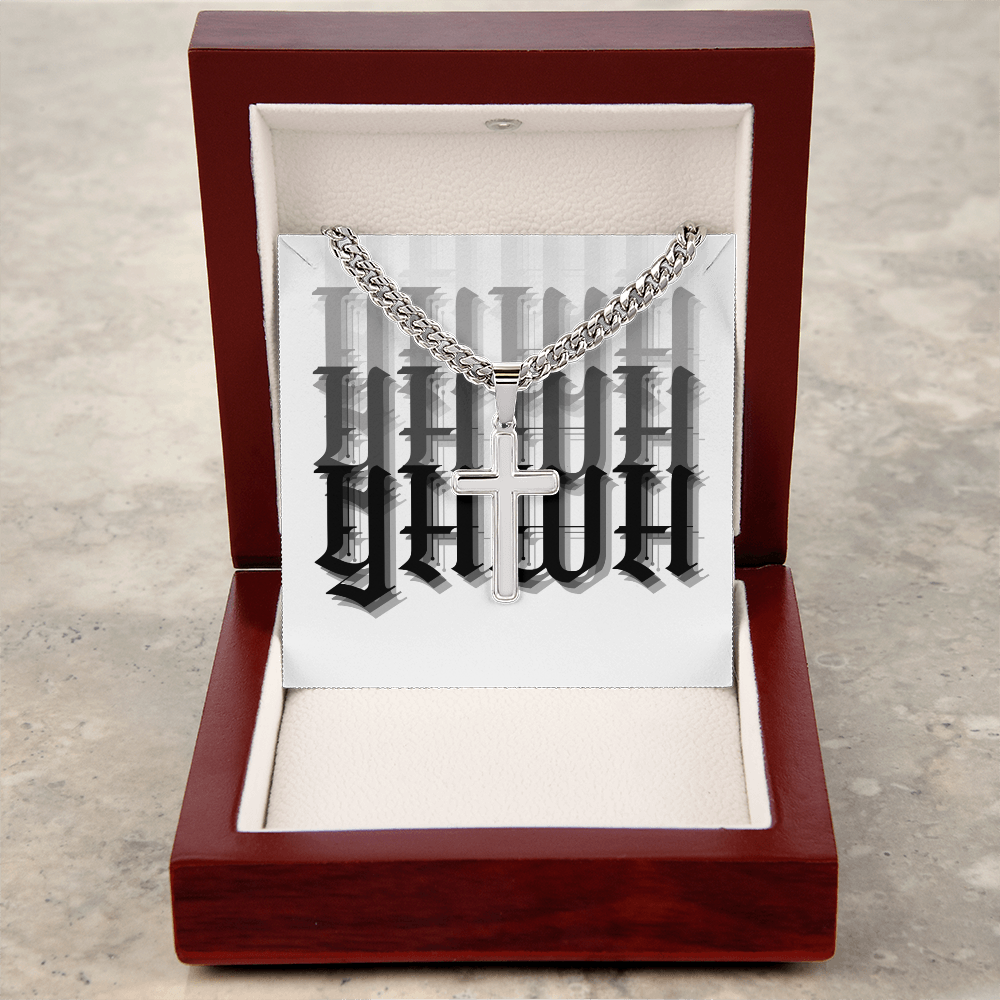 YHWH Cross Necklace